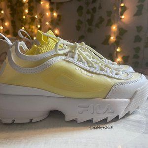 Urban Outfitters Yellow Fila Disrupters